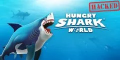 تحميل لعبة hungry shark world مهكرة جاهزة للايفون